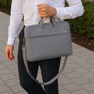 ASUS 16" Gray Laptop Shoulder Bag with Handle & Strap